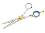 main image for ad Hair Cutting Scissors,Professional Hairdressing Scissors, with High Quality Stainless Steel Sharp Razor Edge With Black Case (14.5cm, Silver)