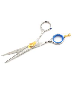 Hair Cutting Scissors,Professional Hairdressing Scissors, with High Quality Stainless Steel Sharp Razor Edge With Black Case (14.5cm, Silver)
