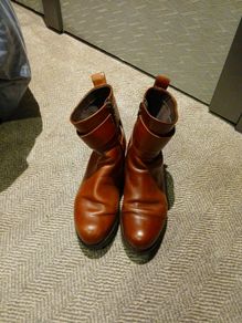 ankle boots ecco dark tan excellent condition