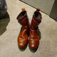 ankle boots ecco dark tan excellent condition