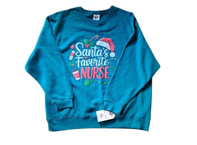 'Santa's Favorite Nurse' Xmas Sweatshirt