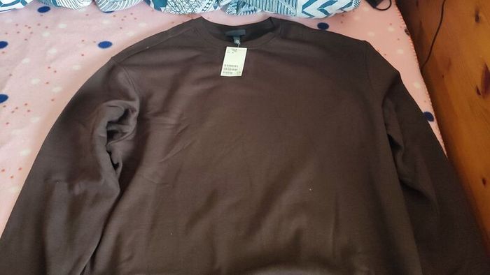 h&m  black brown loose fit medium sweatshirt men