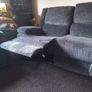 Recliner sofa and Two Recliner Chairs Image 3