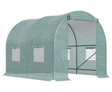 NEW SALE | Polytunnel Greenhouse Reinforced Walk in, Steel Frame, PE, 4 Mesh Windows 2.5x2 m