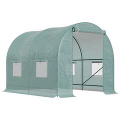 NEW SALE | Polytunnel Greenhouse Reinforced Walk in, Steel Frame, PE, 4 Mesh Windows 2.5x2 m