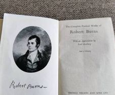 The Complete Poetical Works of Thomas Burns hardback in very good condition circa 1960's FREE STANDARD POSTAGE INCLUDED