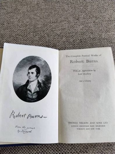 The Complete Poetical Works of Thomas Burns hardback in very good condition circa 1960's FREE STANDARD POSTAGE INCLUDED