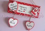 Welcome to Our home family plaque personalised