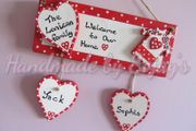 Welcome to Our home family plaque personalised