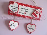 main image for ad Welcome to Our home family plaque personalised