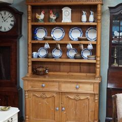 Vintage Reclaimed Pine Kitchen Dresser