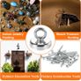 2 Pack Industrial Magnet, Neodymium Magnet with Eye Bolts, Heavy Duty Magnet Fishing for Hanging, Hoisting, Retrieving in River and Salvage Image 6