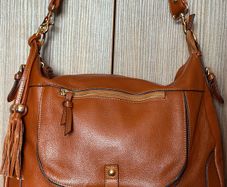 Handbag leather