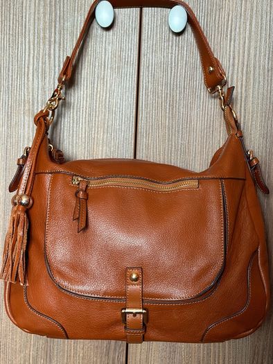 Handbag leather