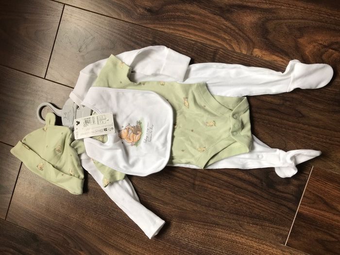 Baby Clothes 3-6mths and bibs Winnie the Pooh