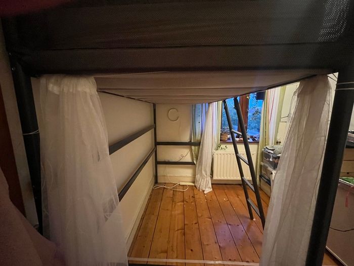 Loft bed frame