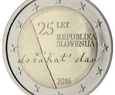 Slovenia 2 Euro Commemorative Coin 2016 - 25th Anniversary of the Independence of the Republic of Slovenia. UNCIRCULATED.