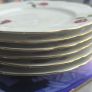 18 Piece Incomplete Cmielow porcelain Teaset made in Poland Vintage 50s 60s Old Rose Design Teaset HTF Image 7