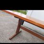 mid century teak sleigh base coffee table XXL Image 5