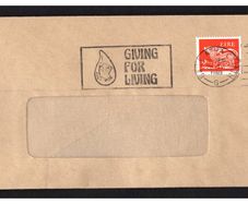 1980 Ireland Giving for Living Cachet on Gerl Definitive 91/2p Stamp Cover