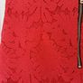Ladies River Island Red Lace Mini Skirt Size 10 Image 6