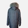 883 Police Milano Men's Parka Coat Size M Fur Hooded Black Warm Winter Coat Image 2