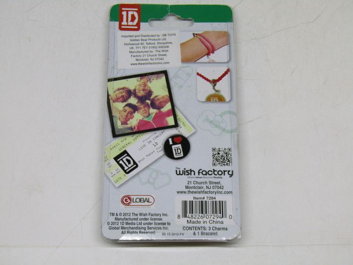 One Direction 1D Charm Bracelet Liam New In Box Sealed
