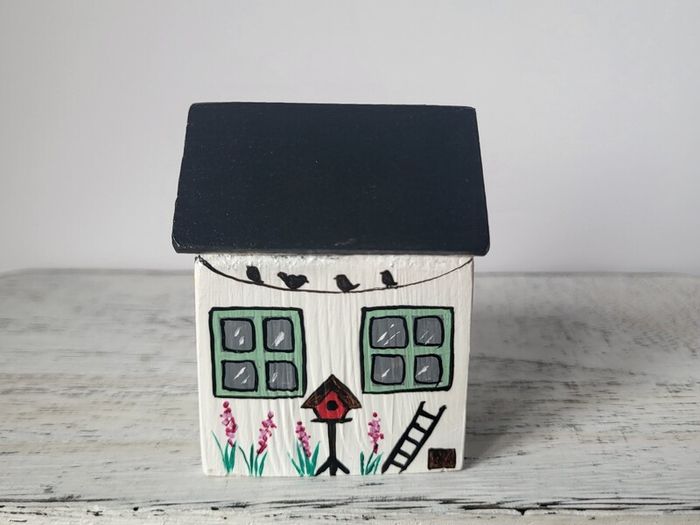 Handcrafted tiny wooden house!