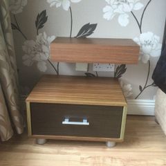 2 lockers and 2 floating shelf drawers
