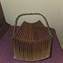 1950's Folding Bamboo Fruit Basket Image 2
