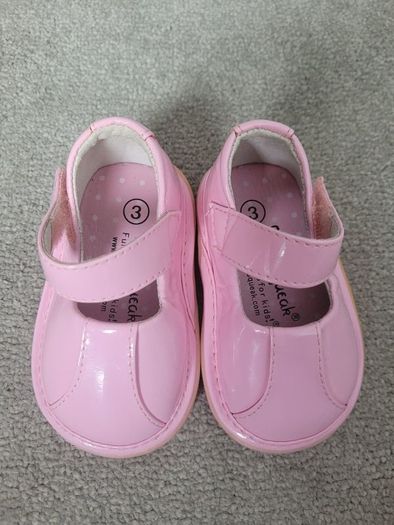 Wee Squeak - Shiny pink - girls shoes, size 19/3