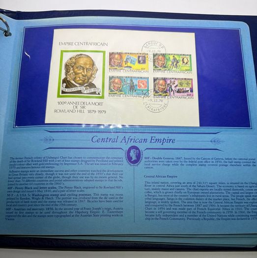 Stamps - Sir Rowland Hill 1979 First Day Covers Album - Great Historic Stamps + Europa 79