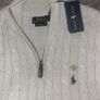 Ralph Lauren Cable Kit Quarter Zip, Colour Light Grey, Size XXL Men's Image 6