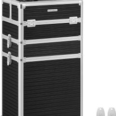 Vanity Case Trolley 3 in 1 Vanity Case Extra Large Hairdressing Case 34 x 24 x 70.5 cm