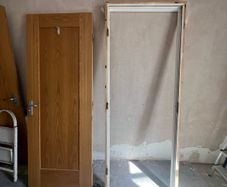 bathroom door and frame ( fire door)