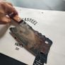 Wild and Bold: Black Blade Cleaver Knife with Buffalo Engraving By Di'Casteel Image 4