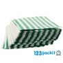 LOT of 400 pcs GREEN stripe sweet bags 5x7" ideal for candy weddings parties candy cart shop small retails and sweet shops SIZE 5x7 inches Image 3