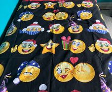 Two single duvet covers Christmas themed emoji REVERSIBLE