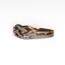 9ct Gold Diamond Twist Band Ring Image 2