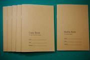 Kraft A5 Copybooks &amp; Math Grid Notebook (Pack of 6)
