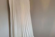white accordian skirt