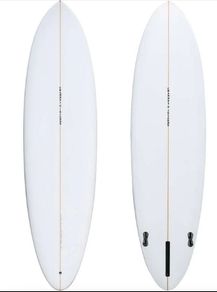 Channel Islands Surfboards CI Mid 6'6 Clear Midlength 2 Plus 1 Futures