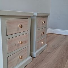 Pair of Natural Wood Drawers