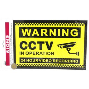 Cctv Sign warning sign made of hard plastic cameras sign