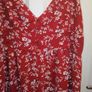 Red and white floral dress size 18 to 20 Image 2