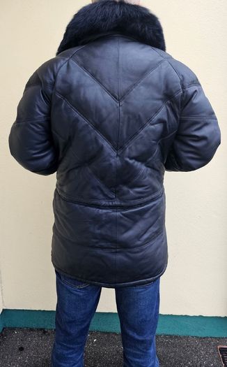 Goose country Leather down filled jacket xl bnwt super warm