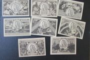 Germany 1921.City of Schleiz.Eight Emergency Banknotes.Notegeld.Complete set.
