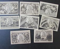 Germany 1921.City of Schleiz.Eight Emergency Banknotes.Notegeld.Complete set.