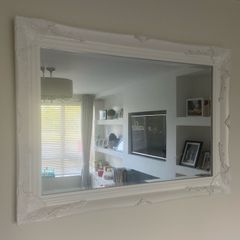 White wall mirror