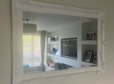 White wall mirror